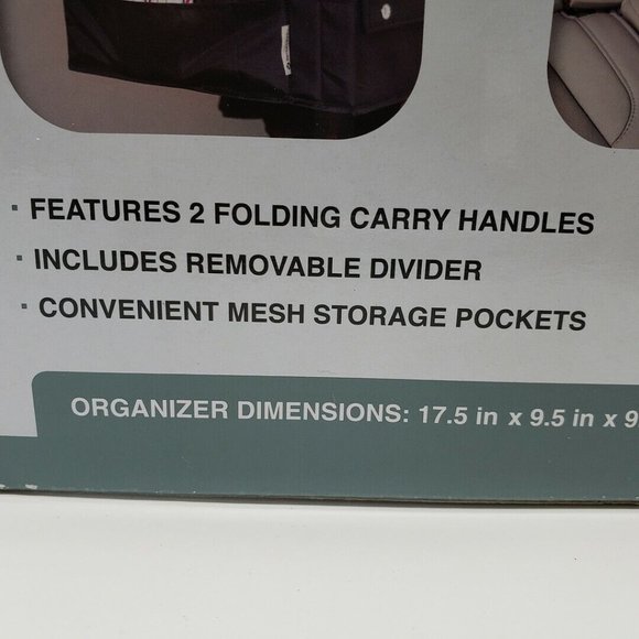 Member's Mark Car Seat Organizers w Removable Dividers & Cup Holders 2-PK NEW - Picture 4 of 10